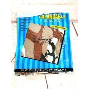 Reusable Expandable Jumbo Book Cover Army Camo Design Home School Supplies